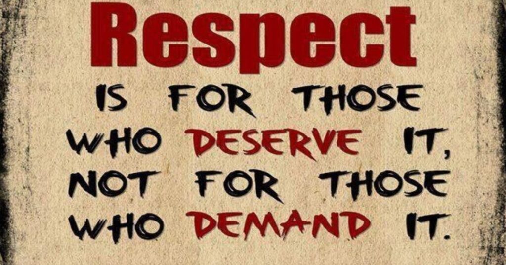 Attitude Respect Quotes