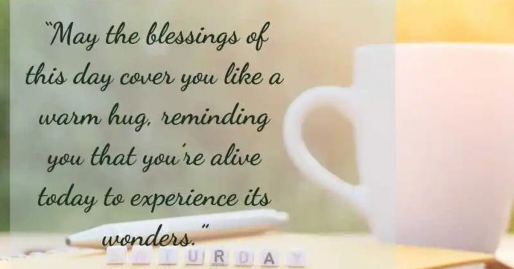 good morning Saturday blessings