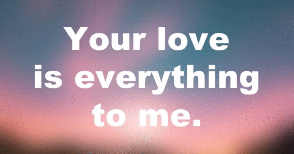 sweet love paragraph
