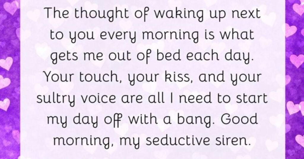 Beautiful Good Morning Paragraphs for Her