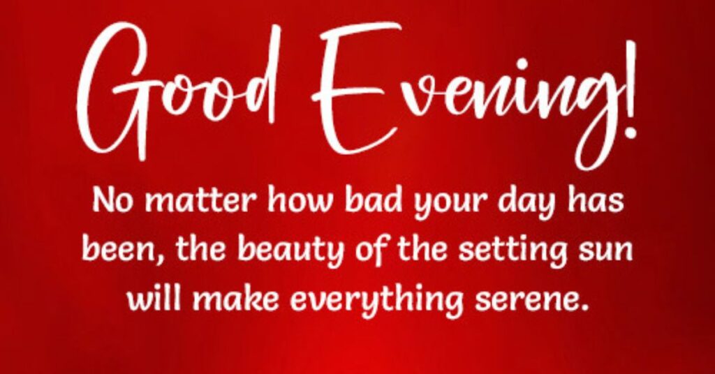 Good Evening blessings Quotes