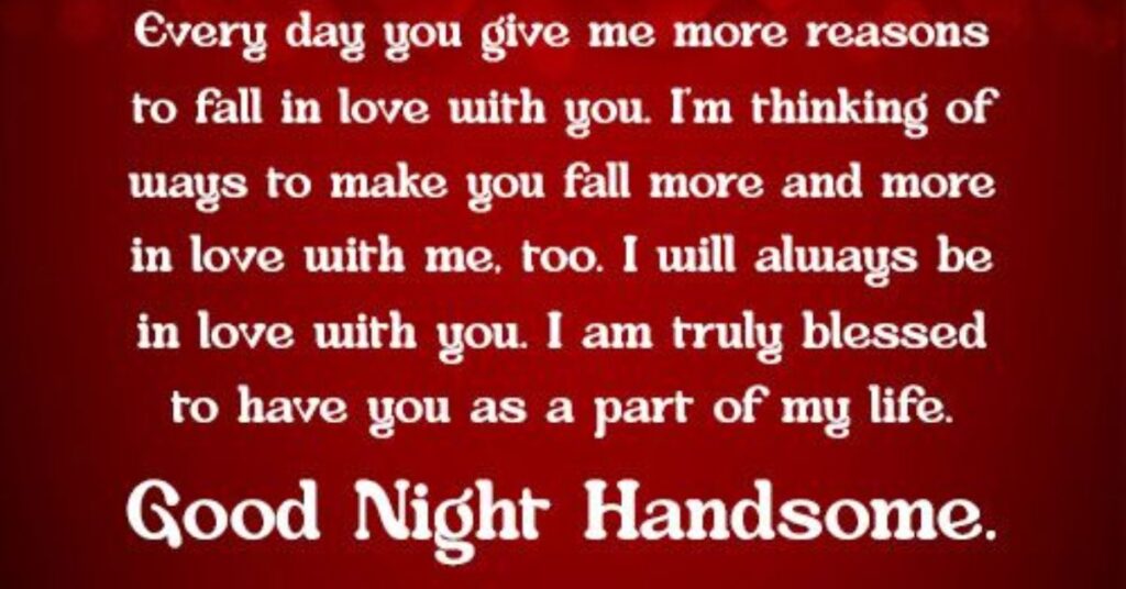 Good Night Love Paragraph for Husband
