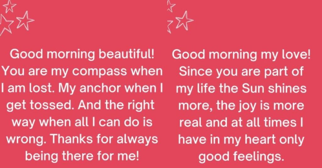 Heartfelt Good Morning Paragraphs for Her