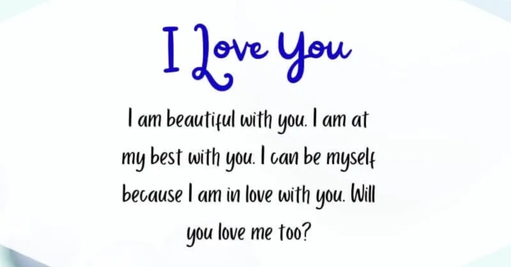 I love You