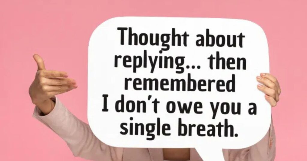 Savage Comebacks in an Argument