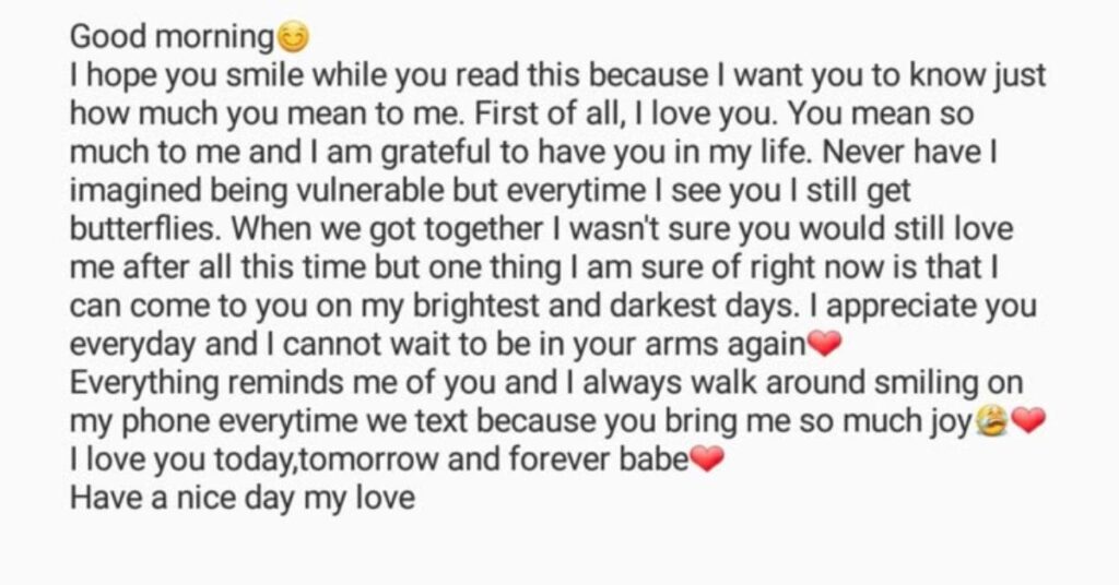 Sweet Long Good Morning Paragraphs for Him