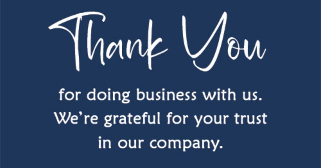 Thank You Messages for Business Partners for Growth