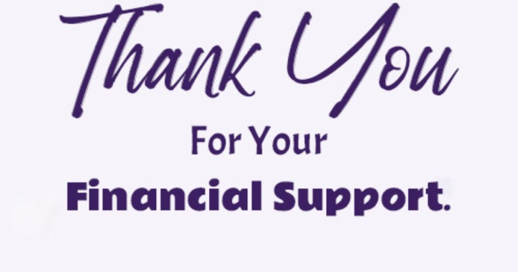 Ways to Say Thank You for Financial Support