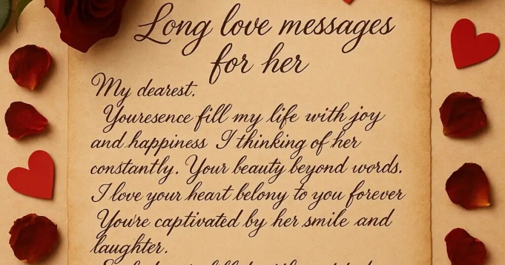 long love message for her