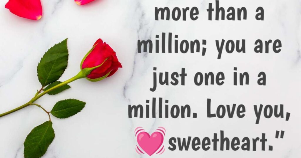 love message for her