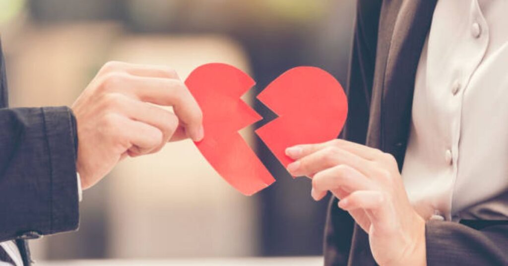 Broken Heart Husband Hurting Wife