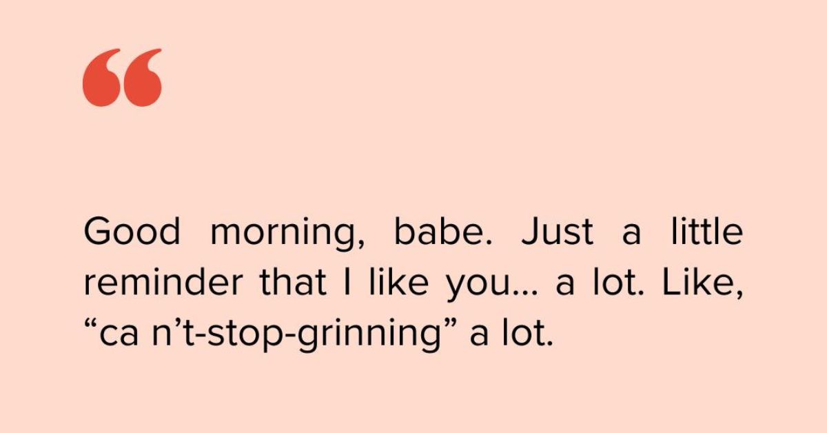 Flirty Good Morning Texts to Make Her Smile