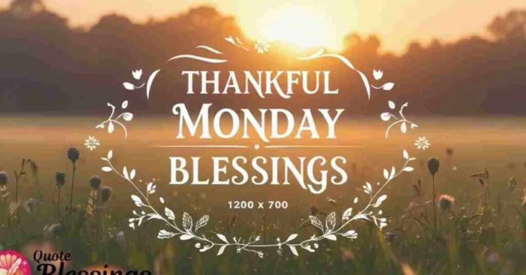 Happy Thankful Monday