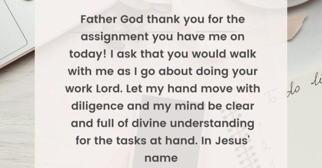 Monday Prayer for Productivity and Success