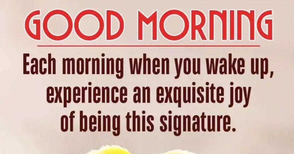good morning message