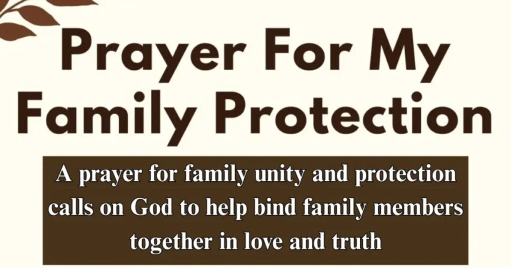 prayer for family protection