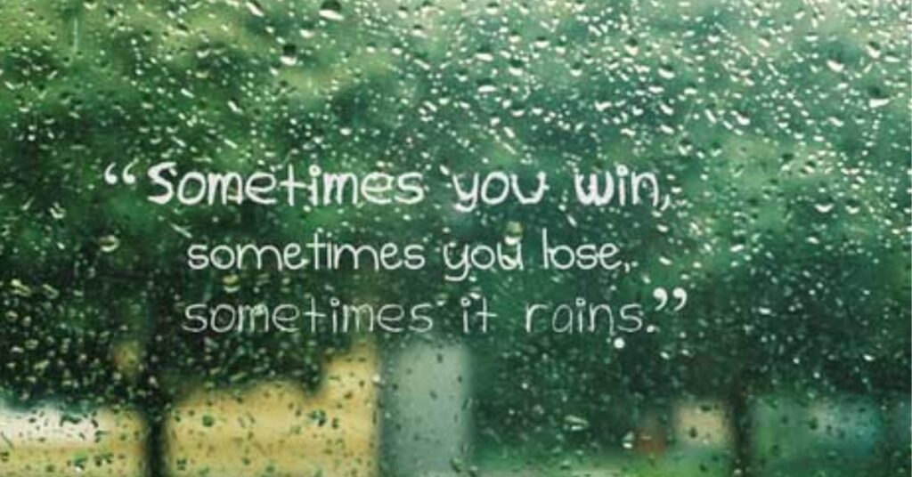 Deep Beautiful Rain Quotes