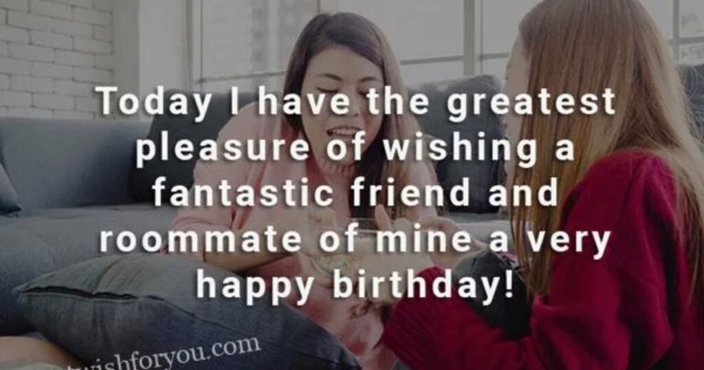 WhatsApp Thank You B'day Status for Your Supportive Roommate